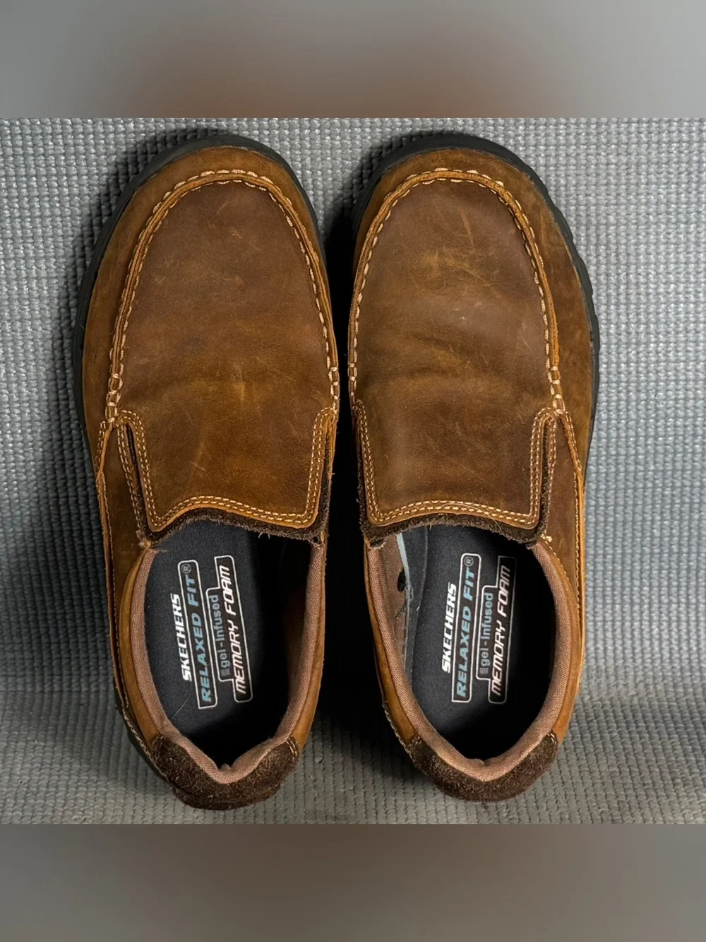 Skechers Men's USA‎ Braver Rayland Moc Toe Slip On Shoes Size 7.5